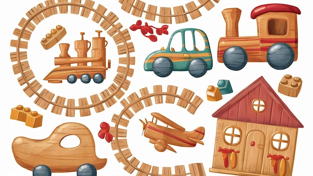 kolejka tor samochodowy pociagac budowy 55 elementow