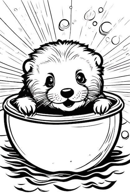 kolorowanka malowanka ksiazeczka wodna z mazakiem zwierzeta