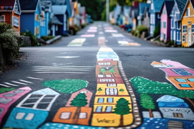 mata do zabawy miasto ulica znaki drogowe wodoodporna kolorowa 130x100cm