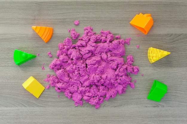 piasek kinetyczny 1kg w woreczku fioletowy