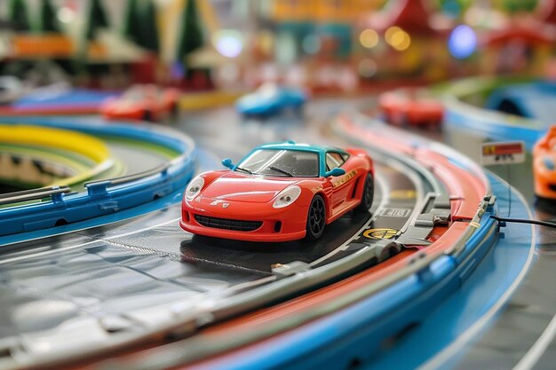 tor samochodowy wyscigowy policyjny elektryczny 2 auta klocki konstrukcyjne gd