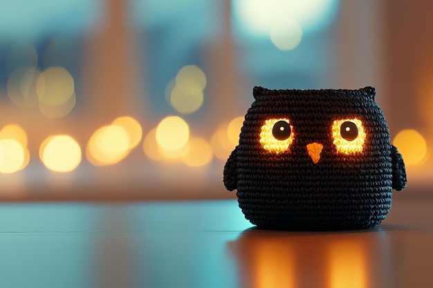 wanka wstanka sowa sensoryczna kiwajka czarna