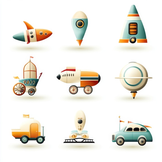 wyrzutnia balonow samochod aerodynamiczny krolik zestaw 23 elementy